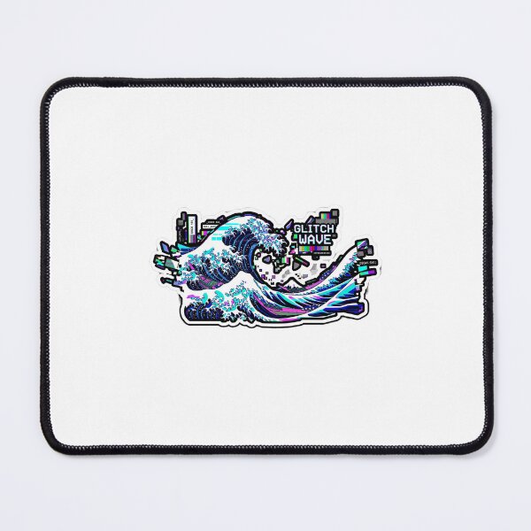 Item preview, Venti Glitch Wave Vaporwave Sticker Design designed and sold by Venti waves.