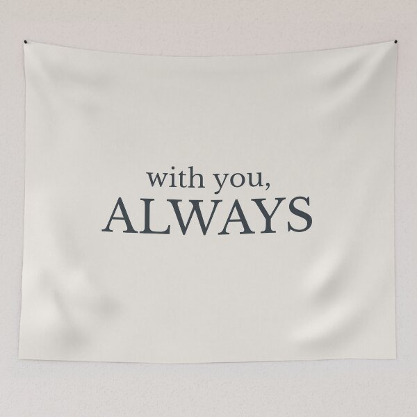 Item preview, With You Always Minimalist Love Quote Shirt Soft Aesthetic Design designed and sold by Minimalist Typography.