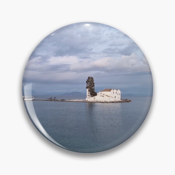 Item preview, Corfu Island Chapel – Peaceful Greek Seascape Photography designed and sold by GivingJoy.