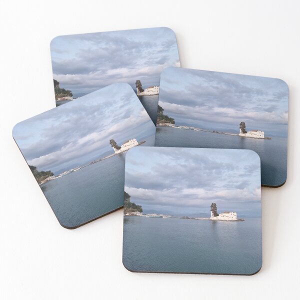 Item preview, Corfu Island Chapel – Peaceful Greek Seascape Photography designed and sold by GivingJoy.