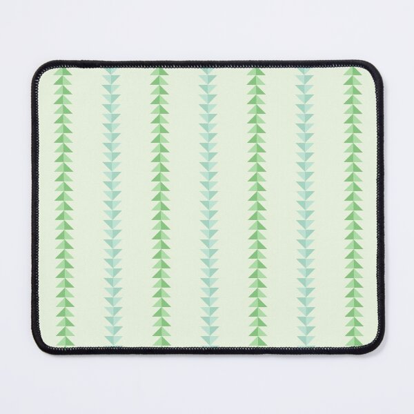 Item preview, Green & cream small scale triangle lines designed and sold by Mint + Midnight.