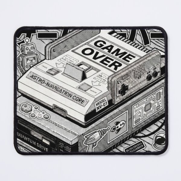Item preview, Nebula Voyager – Retro Gaming Console Space Arcade Art T-Shirt designed and sold by zumerdiego.