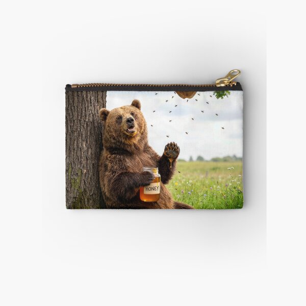 Item preview, Bear Enjoying a Jar of Honey designed and sold by Maria Dryfhout.