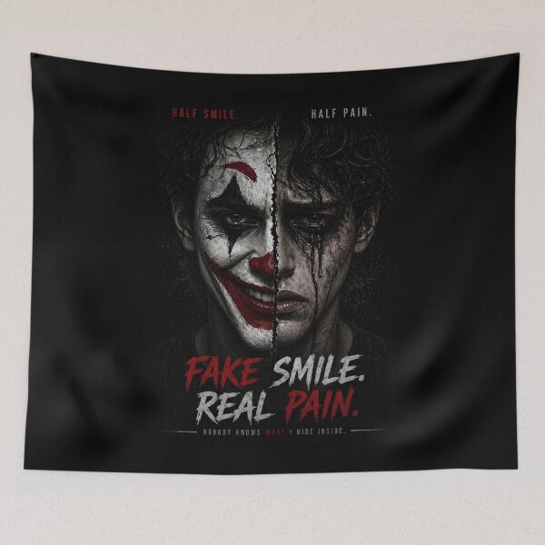 Item preview, “Fake Smile, Real Pain: The Truth Behind Every Forced Expression designed and sold by LOLKart.