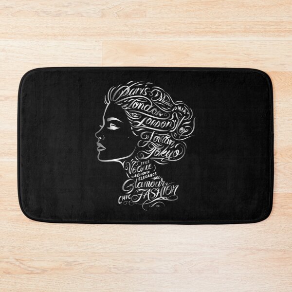 Item preview, Silver Fashion Profile: Metallic Cities Calligraphy Art designed and sold by MalisoStickers.