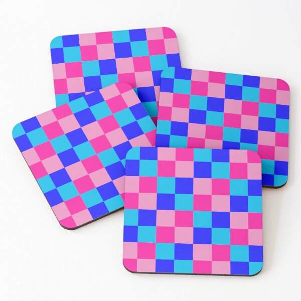 Item preview, Pink and Blue Multi Color Checkerboard designed and sold by DanielleGensler.