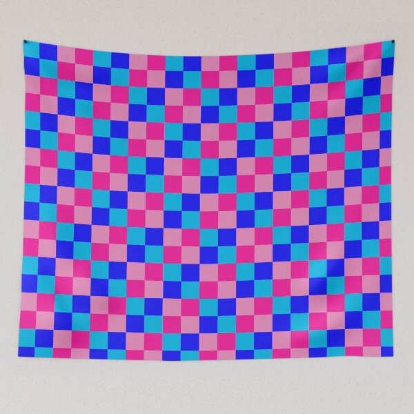 Item preview, Pink and Blue Multi Color Checkerboard designed and sold by DanielleGensler.