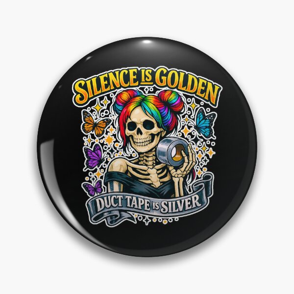 Item preview, Silence Is Golden Duct Tape Is Silver  designed and sold by WoodburyLake.