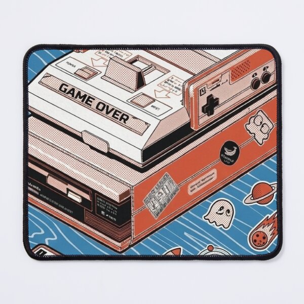 Item preview, Nebula Voyager – Retro Gaming Console Space Arcade Art T-Shirt designed and sold by zumerdiego.