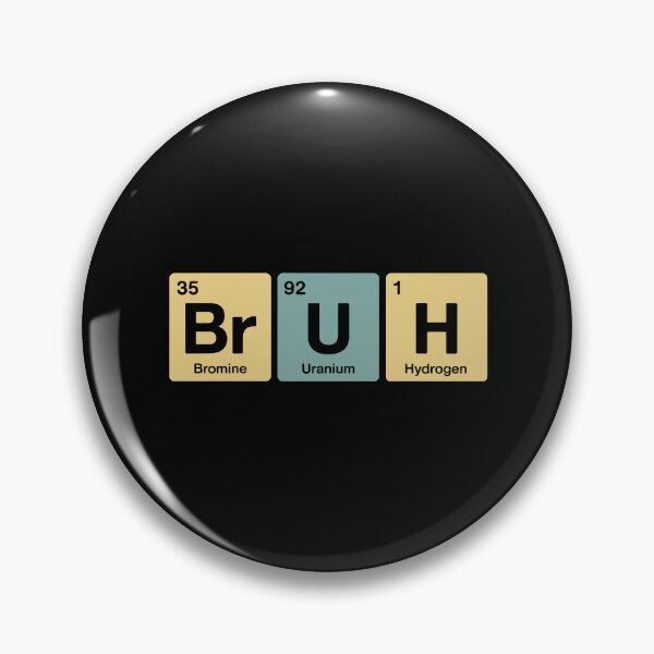 Item preview, Bruh Periodic Elements Wordplay designed and sold by jkrphoto.