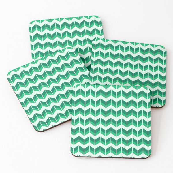 Item preview, Green chevron designed and sold by Mint + Midnight.