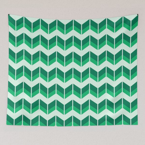 Item preview, Green chevron designed and sold by Mint + Midnight.