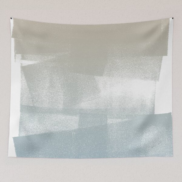 Item preview, Swatch Sample Textured Monoprint - Dove to Sky Gradient designed and sold by Irene Estelle.