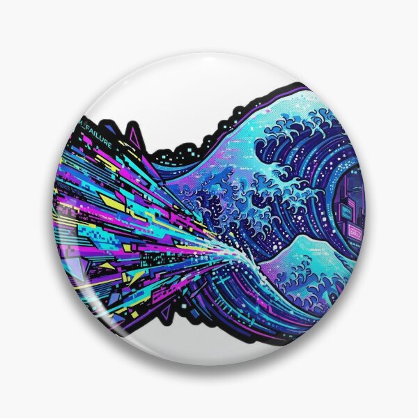 Item preview, Venti Cyberpunk Glitch Wave Design designed and sold by Venti waves.