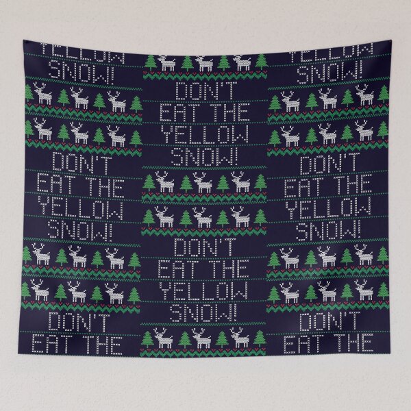 Item preview, Yellow Snow Ugly Christmas Sweater designed and sold by Normbot2000.