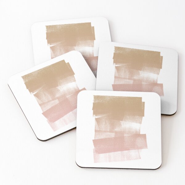 Item preview, Swatch Sample Textured Monoprint - Fawn to Rose Gradient designed and sold by Irene Estelle.