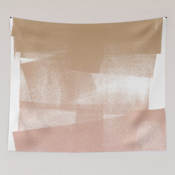 Item preview, Swatch Sample Textured Monoprint - Fawn to Rose Gradient designed and sold by Irene Estelle.