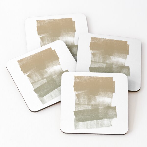 Item preview, Swatch Sample Textured Monoprint - Fawn to Sage Gradient designed and sold by Irene Estelle.