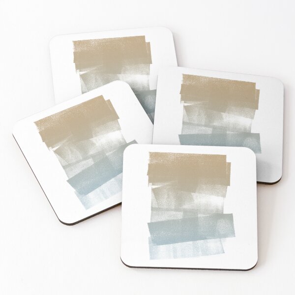 Item preview, Swatch Sample Textured Monoprint - Fawn to Sky Gradient designed and sold by Irene Estelle.