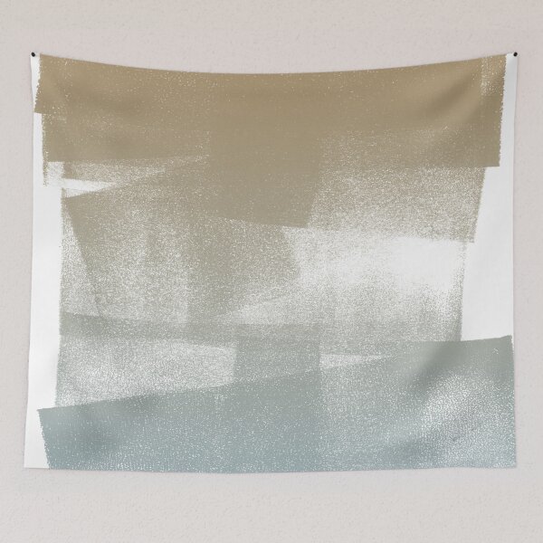 Item preview, Swatch Sample Textured Monoprint - Fawn to Sky Gradient designed and sold by Irene Estelle.