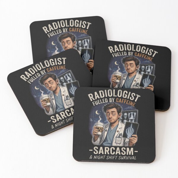 Item preview, Radiologist Fueled by Caffeine Sarcasm Night Shift Funny designed and sold by SidTastic .