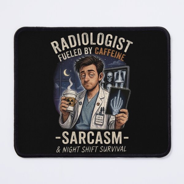 Item preview, Radiologist Fueled by Caffeine Sarcasm Night Shift Funny designed and sold by SidTastic .