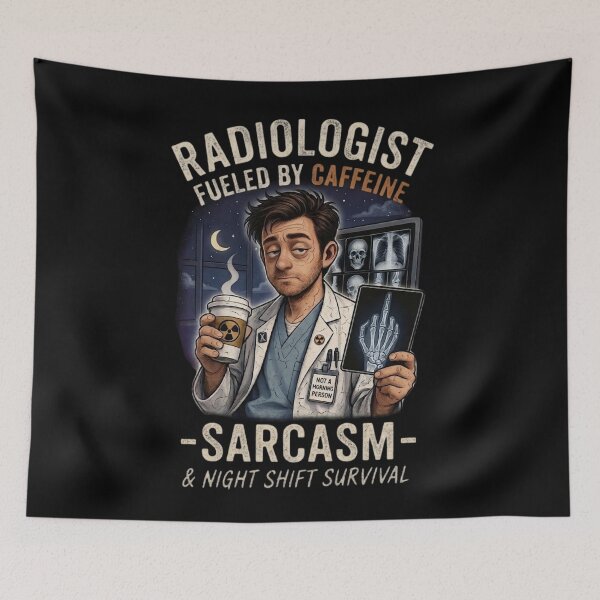 Item preview, Radiologist Fueled by Caffeine Sarcasm Night Shift Funny designed and sold by SidTastic .
