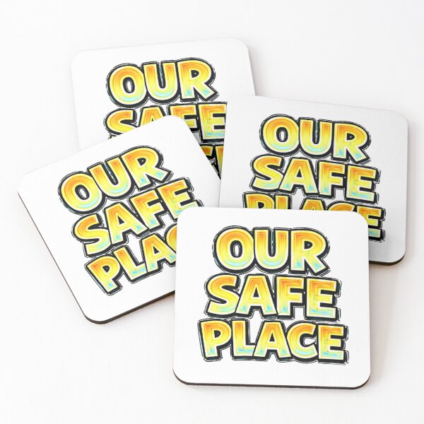 Item preview, OUR SAFE PLACE – hand drawn childlike typography designed and sold by Mac Sketches.