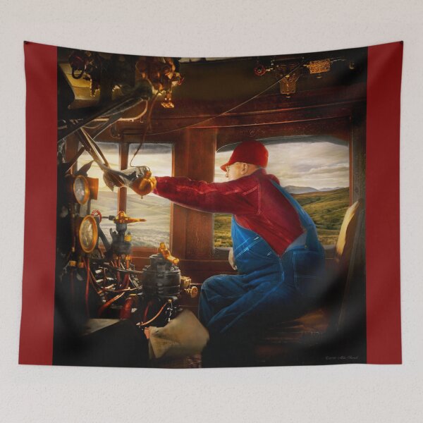 Item preview, Train - Locomotive - The Throttle Jockey 1943 designed and sold by Mike Savad Photography.