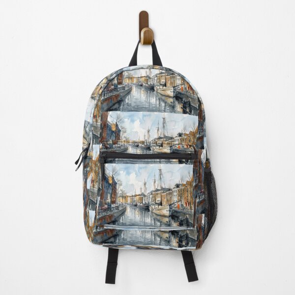 Item preview, Groningen Canal Watercolor designed and sold by caracatita75.