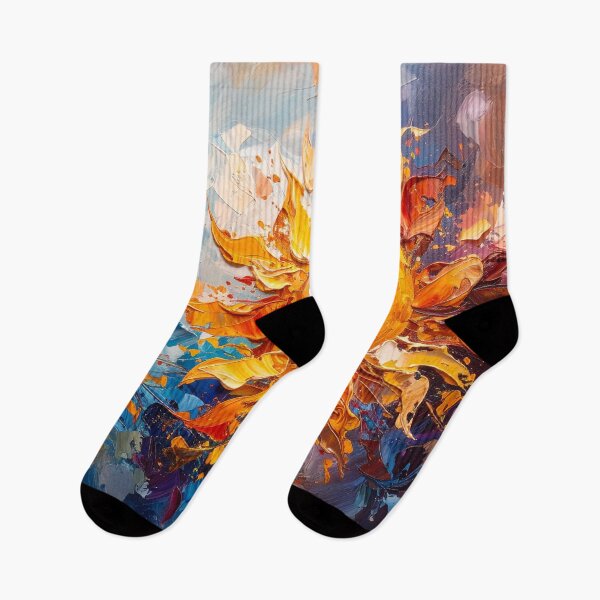 Item preview, Celestial Fiery Sun Painting designed and sold by BetweenForms.