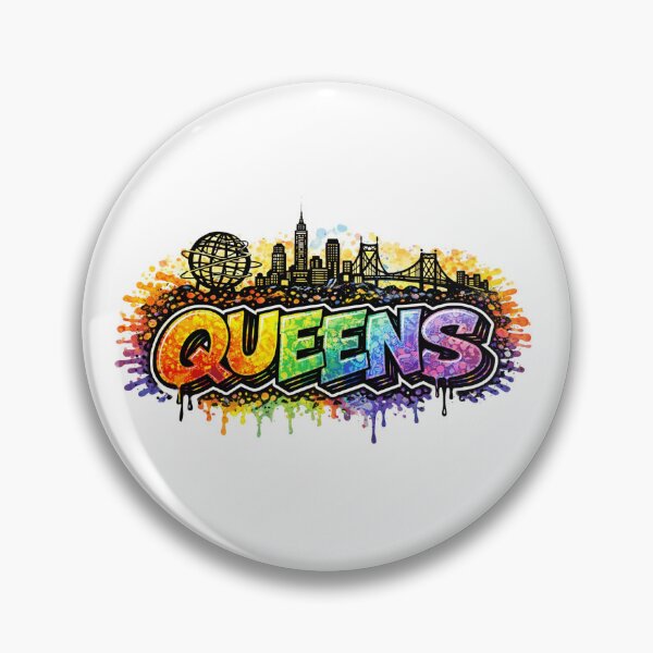 Item preview, Queens NYC Graffiti Street Art Typography designed and sold by Myra365Art.