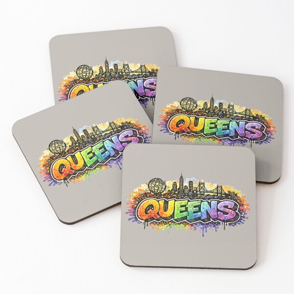 Item preview, Queens NYC Graffiti Street Art Typography designed and sold by Myra365Art.