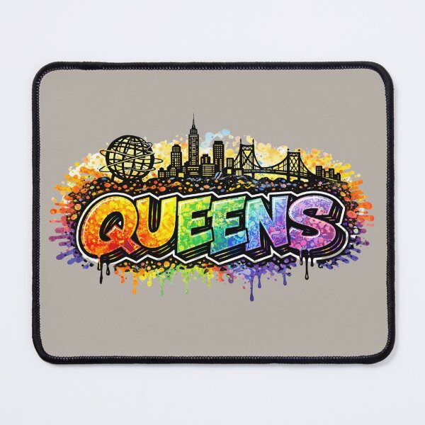 Item preview, Queens NYC Graffiti Street Art Typography designed and sold by Myra365Art.