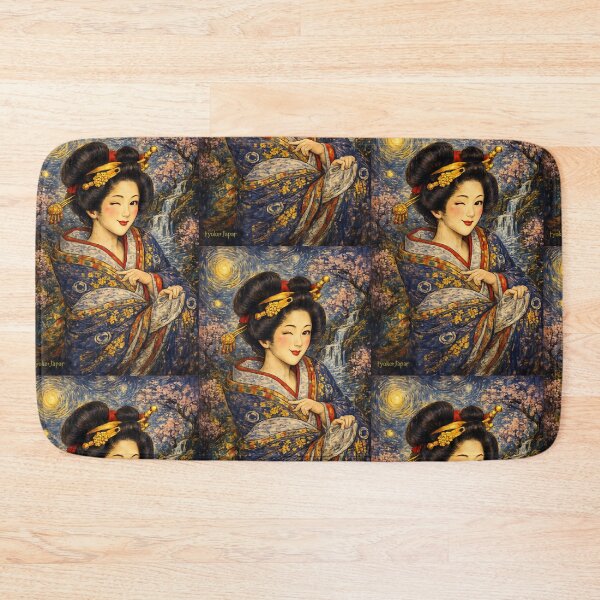 Item preview, Winking Oiran – Van Gogh Oil Style designed and sold by ryokeyJapan.