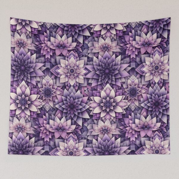 Item preview, Purple Layered Floral Mandala Pattern Art designed and sold by Apex Designs.
