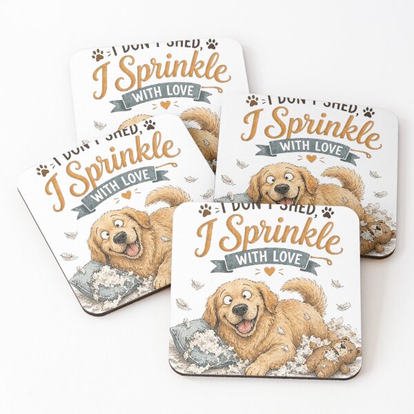 Item preview, Funny Golden Retriever Shirt – I Don’t Shed I Sprinkle With Love, Cute Dog Lover Gift, Golden Retriever Humor Tee designed and sold by MangadiDesigns.