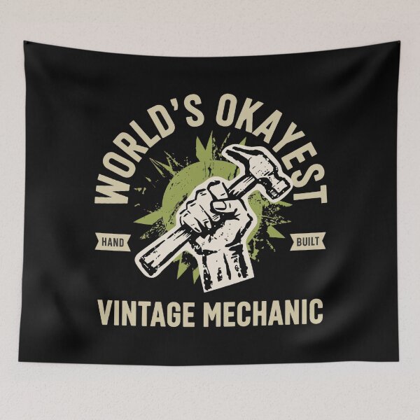 Item preview, World's Okayest Mechanic designed and sold by SignumShop.