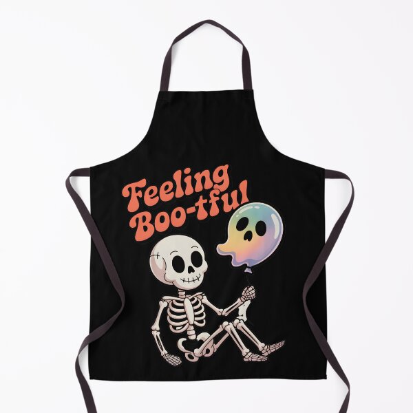 Item preview, Feeling Boo-tiful Skeleton with Ghost Balloon – Cute Funny Halloween T-Shirt designed and sold by Raw Tigers.