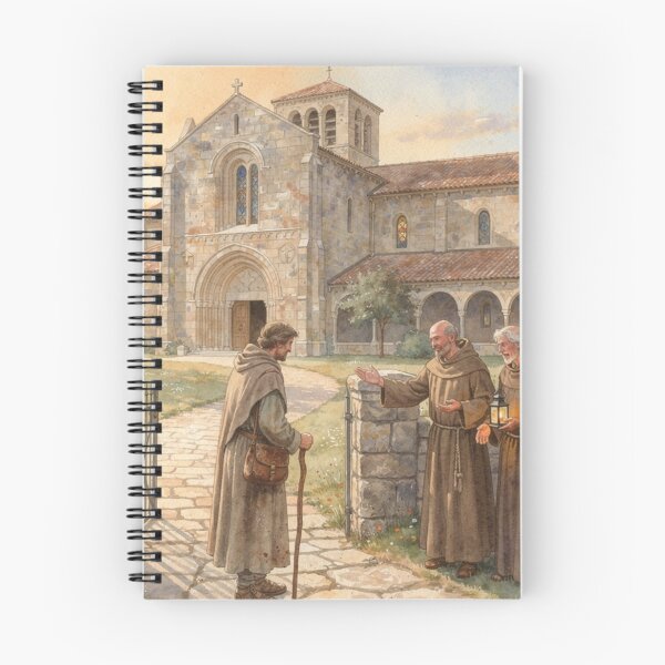 Item preview, Pilgrim welcomed at the abbey designed and sold by jefboutique6150.