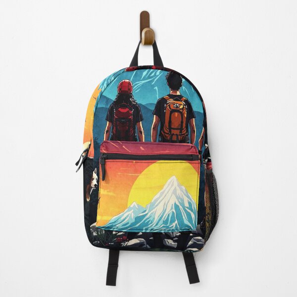 Item preview, sunset mountains hiking adventure designed and sold by Mudikeys.