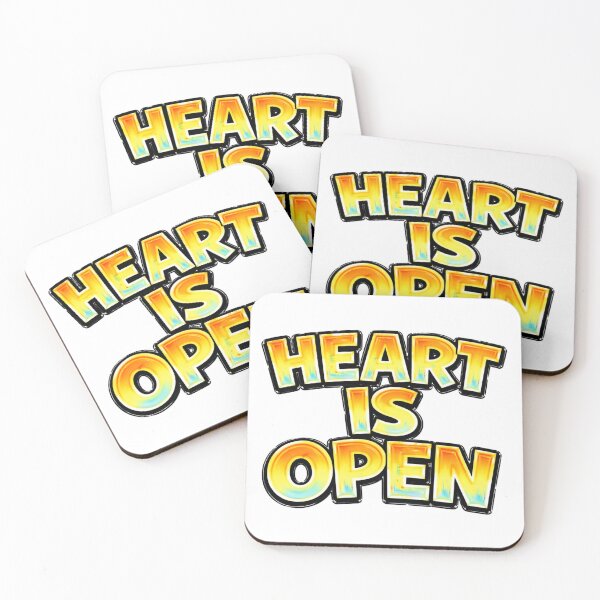 Item preview, HEART IS OPEN – hand drawn childlike typography designed and sold by Mac Sketches.