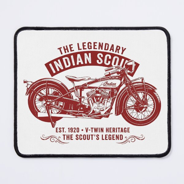 Item preview, 1928 Indian Scout 101 Vintage Red Style Motorcycle Design designed and sold by EdGraphy.
