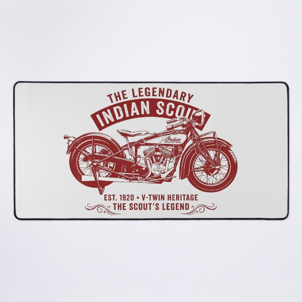Item preview, 1928 Indian Scout 101 Vintage Red Style Motorcycle Design designed and sold by EdGraphy.