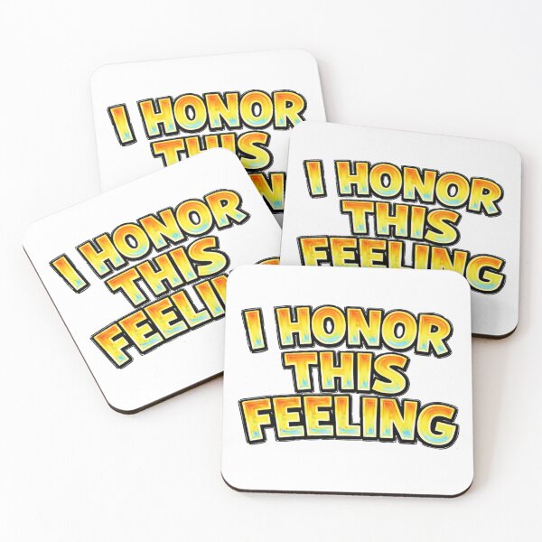 Item preview, I HONOR THIS FEELING – hand drawn childlike typography designed and sold by Mac Sketches.