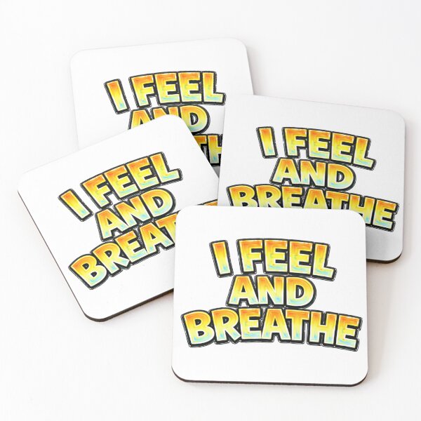 Item preview, I FEEL AND BREATHE – hand drawn childlike typography designed and sold by Mac Sketches.