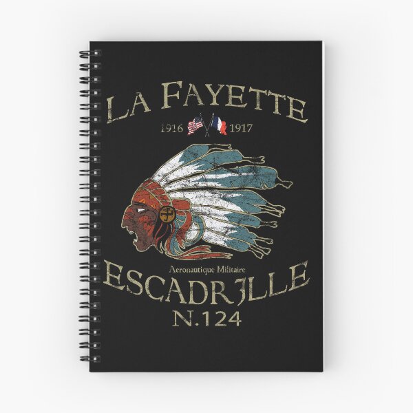 Aperçu de l'œuvre La Fayette Escadrille N 124 WW1 Escadron d'avions de l'Armée de l'Air Française Vintage créée et vendue par RealPilotDesign.