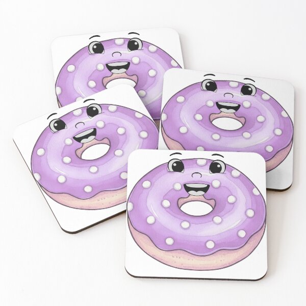 Item preview, Cute Kawaii Donut Sticker – Purple Sweet Dessert Cartoon Aesthetic designed and sold by Pandey14.