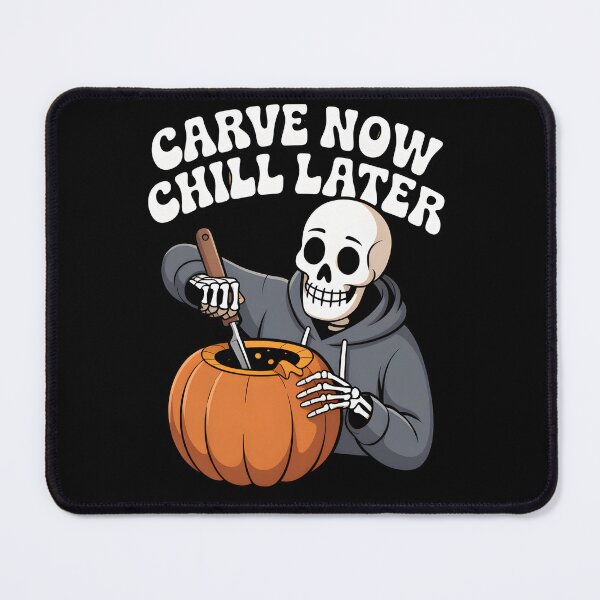 Item preview, Carve Now Chill Later Skeleton Pumpkin Carving – Funny Halloween T-Shirt designed and sold by Raw Tigers.