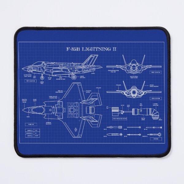 Item preview, F-35 Lightning II (Blueprint - Horizontal) designed and sold by BGALAXY.